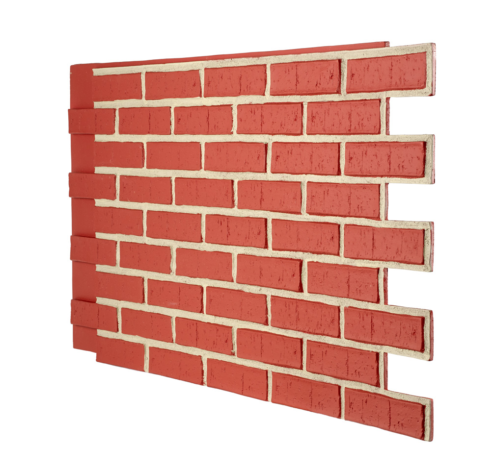 Contemporary Brick - Red Brick - Gray Grout
